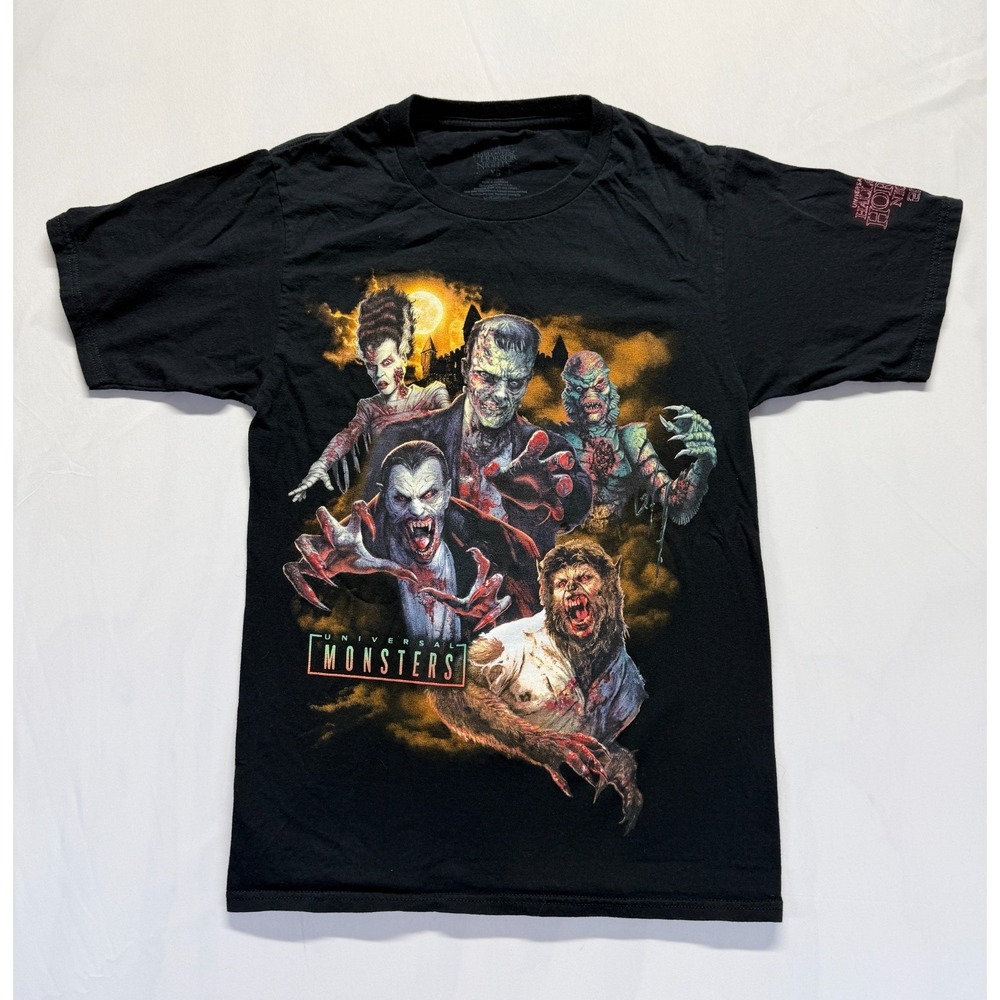 Universal Studios Halloween Horror Nights 2019 T Shirt Mens XS Black Monsters